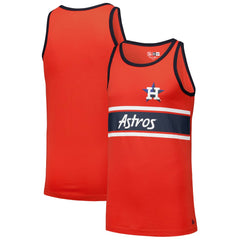 Houston Astros Jersey Ringer Tank Top - Orange | New Era
