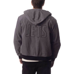 New York Jets The Wild Collective Corduroy Bomber Full-Zip Jacket - Gray sale