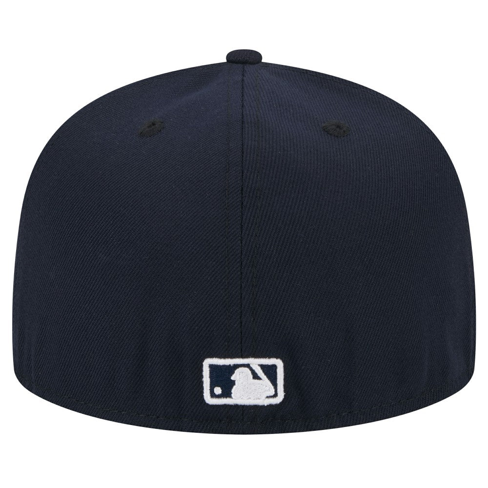 Miami Marlins White Logo 59FIFTY Fitted Hat - Navy | New Era