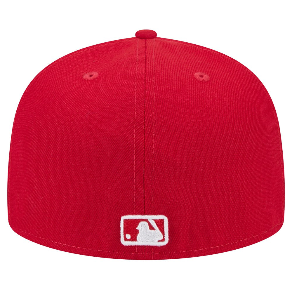 Miami Marlins White Logo 59FIFTY Fitted Hat - Red | New Era