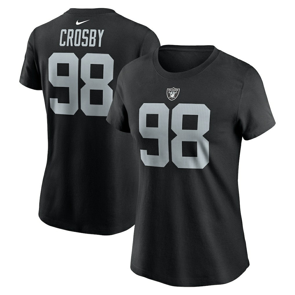 Maxx Crosby Las Vegas Raiders Women's Player Name & Number T-Shirt - Black | Nike cheap