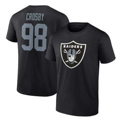 Maxx Crosby Las Vegas Raiders Player Icon Name & Number T-Shirt - Black on sale
