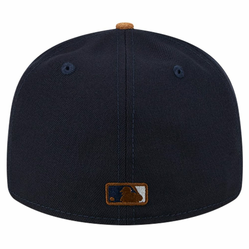 New York Yankees Team Suede Visor Low Profile 59FIFTY Fitted Hat - Navy | New Era