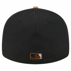 Chicago White Sox Team Suede Visor Low Profile 59FIFTY Fitted Hat - Black | New Era