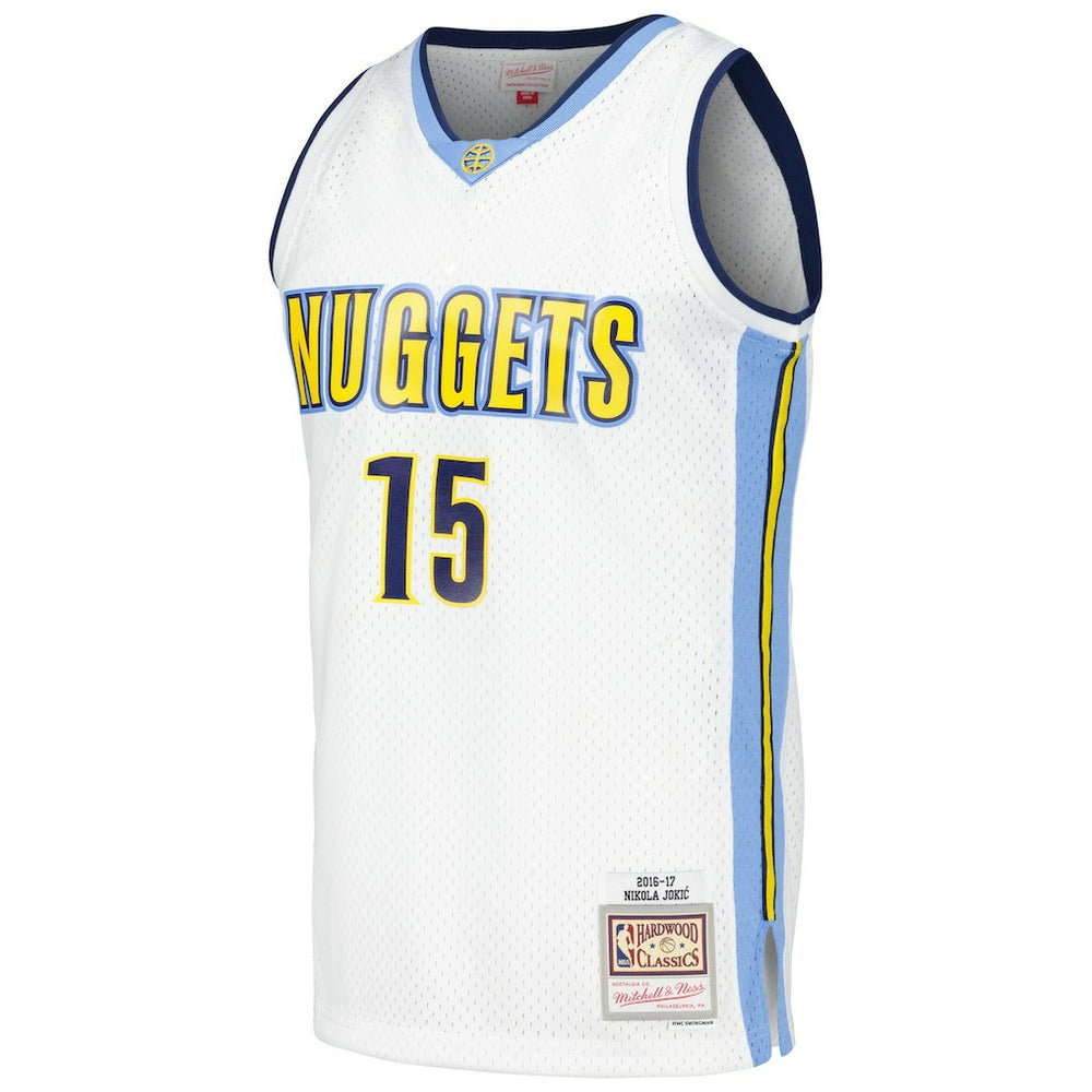 Nikola Jokic Denver Nuggets 2016/17 Throwback Swingman Jersey sale - White | Mitchell & Ness outlet