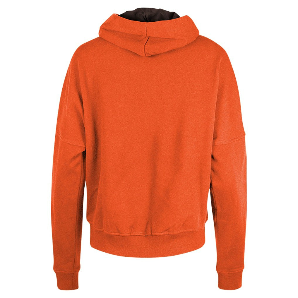 Cleveland Browns New Era Women's Throwback Boxy Pullover Hoodie - Orange sale