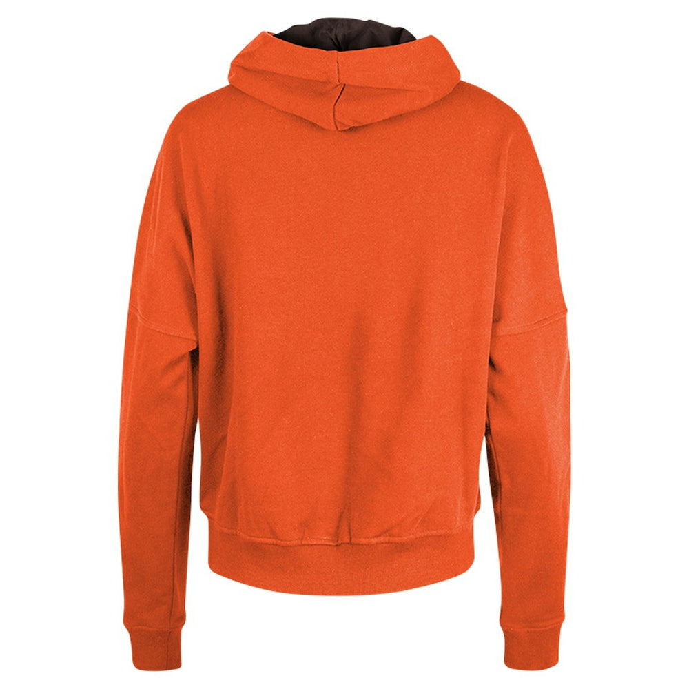 Cleveland Browns New Era Women's Throwback Boxy Pullover Hoodie - Orange sale