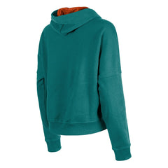 Miami Dolphins New Era Women's Throwback Boxy Pullover Hoodie - Aqua on sale