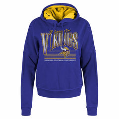 Minnesota Vikings New Era Women's Boxy Pullover Hoodie - Purple for sale