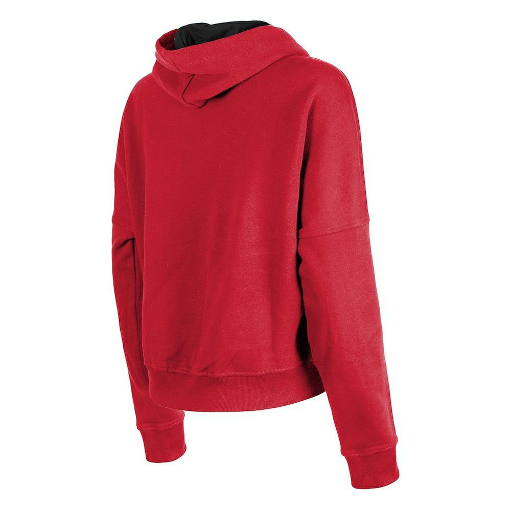 San Francisco 49ers New Era Women's Boxy Pullover Hoodie - Scarlet cheap