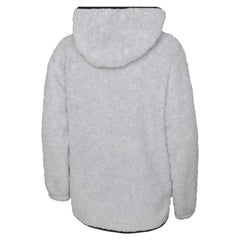 Chicago Blackhawks Girls Youth Ultimate Teddy Fleece Pullover Hoodie Heather Gray