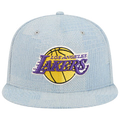 Los Angeles Lakers Injection Denim Patchwork 9FIFTY Snapback Hat - Denim | New Era on sale