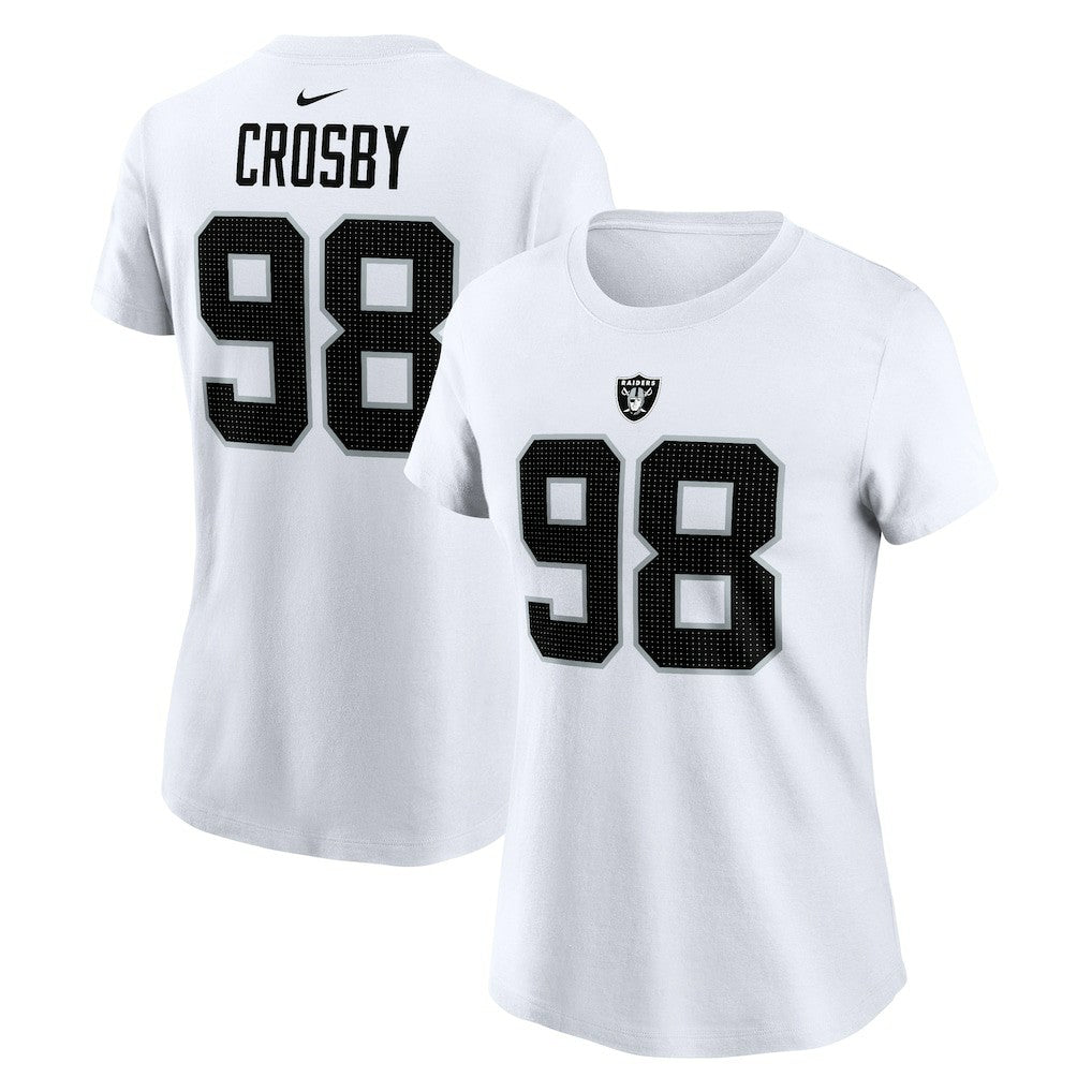 Maxx Crosby Las Vegas Raiders Women's Player Name & Number T-Shirt - White | Nike sale