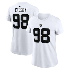 Maxx Crosby Las Vegas Raiders Women's Player Name & Number T-Shirt - White | Nike sale