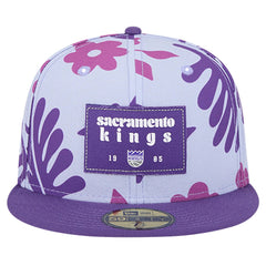 Sacramento Kings Palm Fronds 2-Tone 59FIFTY Fitted Hat - Purple | New Era for sale