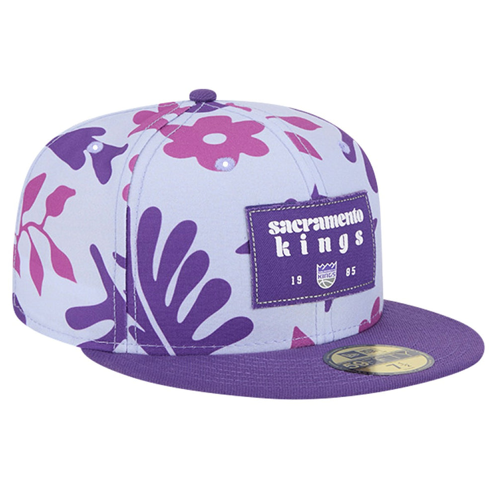 Sacramento Kings Palm Fronds 2-Tone 59FIFTY Fitted Hat - Purple | New Era for sale