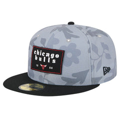 Chicago Bulls Palm Fronds 2-Tone 59FIFTY Fitted Hat - Gray | New Era sale