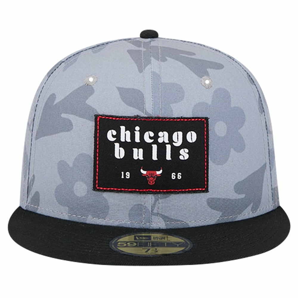 Chicago Bulls Palm Fronds 2-Tone 59FIFTY Fitted Hat - Gray | New Era sale