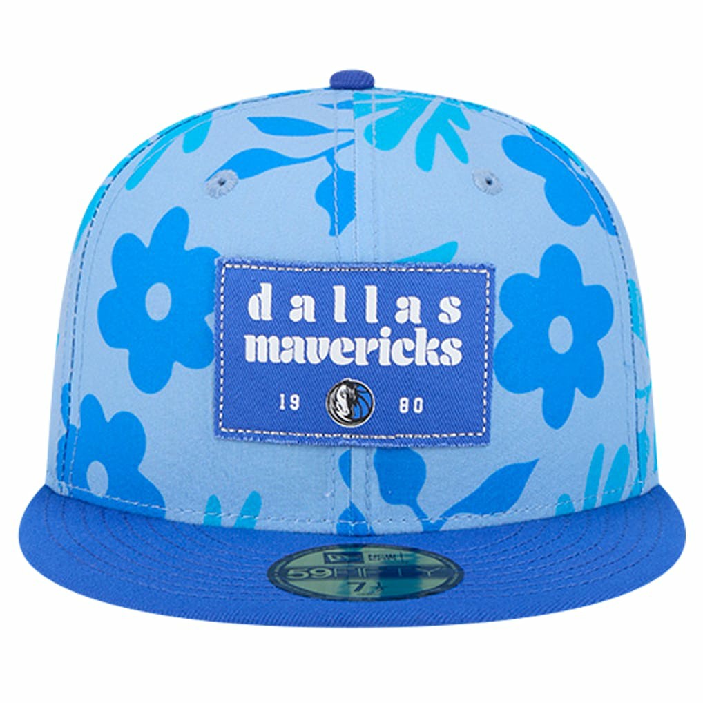 Dallas Mavericks Palm Fronds 2-Tone 59FIFTY Fitted Hat sale - Blue | New Era for sale