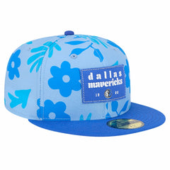 Dallas Mavericks Palm Fronds 2-Tone 59FIFTY Fitted Hat sale - Blue | New Era for sale
