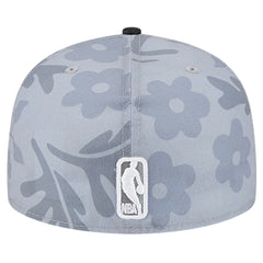 Miami Heat Palm Fronds 2-Tone 59FIFTY Fitted Hat - Gray | New Era outlet
