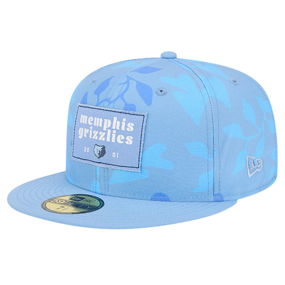 Memphis Grizzlies Palm Fronds 2-Tone 59FIFTY Fitted Hat - Blue | New Era outlet