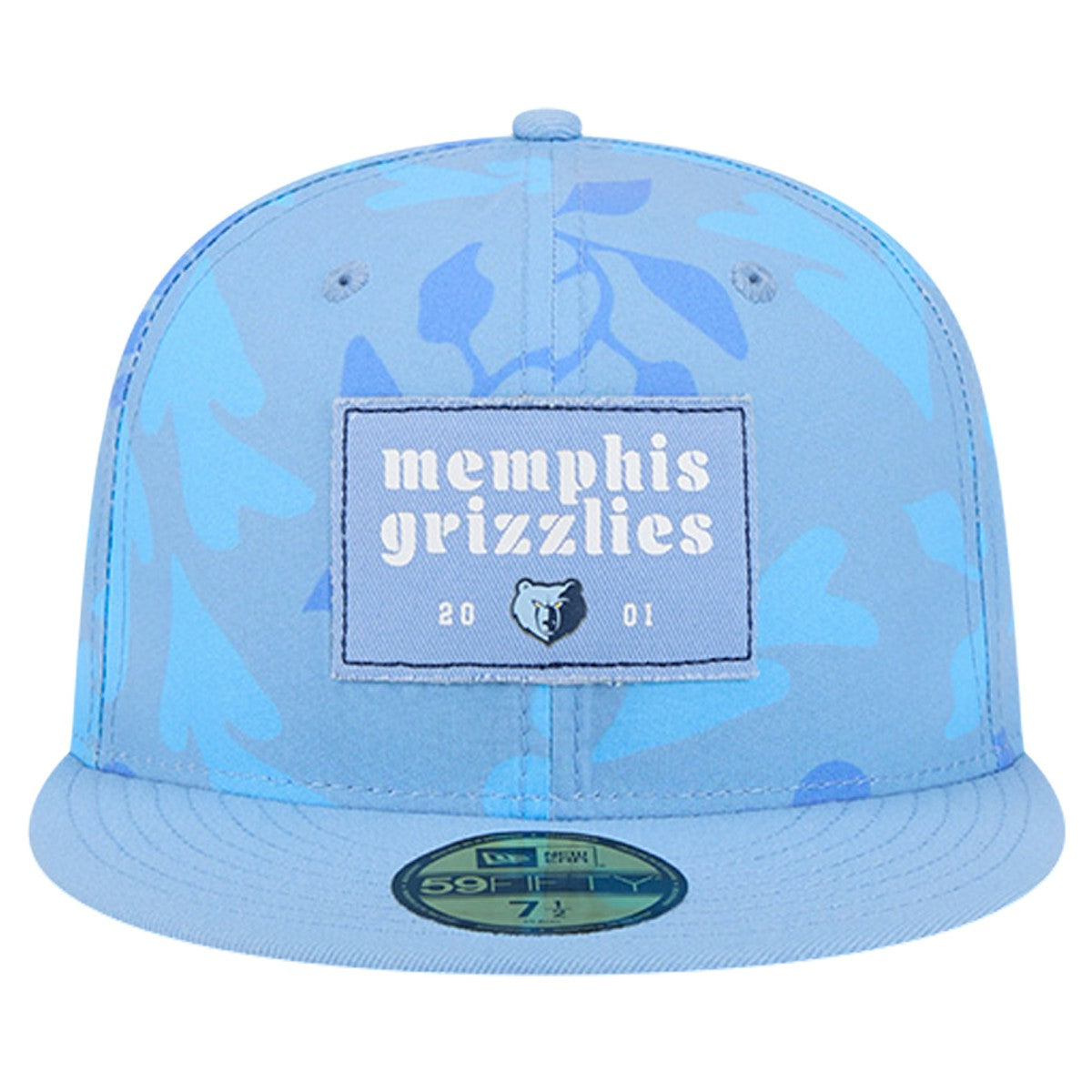 Memphis Grizzlies Palm Fronds 2-Tone 59FIFTY Fitted Hat - Blue | New Era outlet