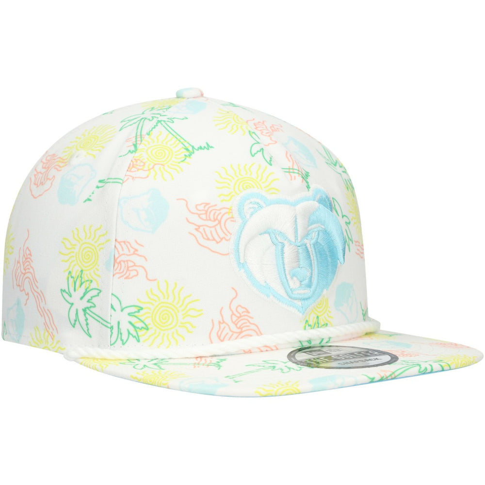 Memphis Grizzlies Palm Trees and Waves Golfer Adjustable Hat - White | New Era online