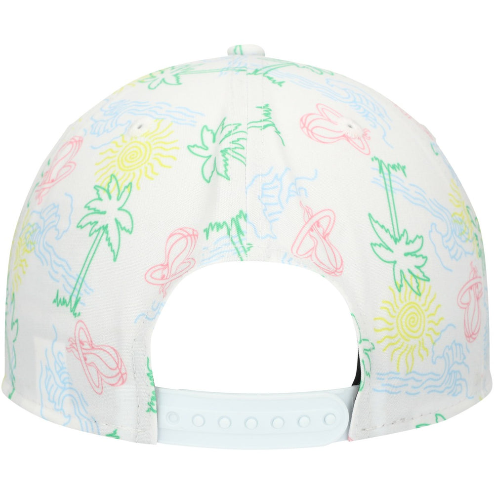 Miami Heat Palm Trees and Waves Golfer Adjustable Hat - White | New Era discount