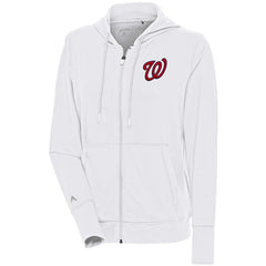 Washington Nationals Antigua Women's Moving Full-Zip Jacket - White