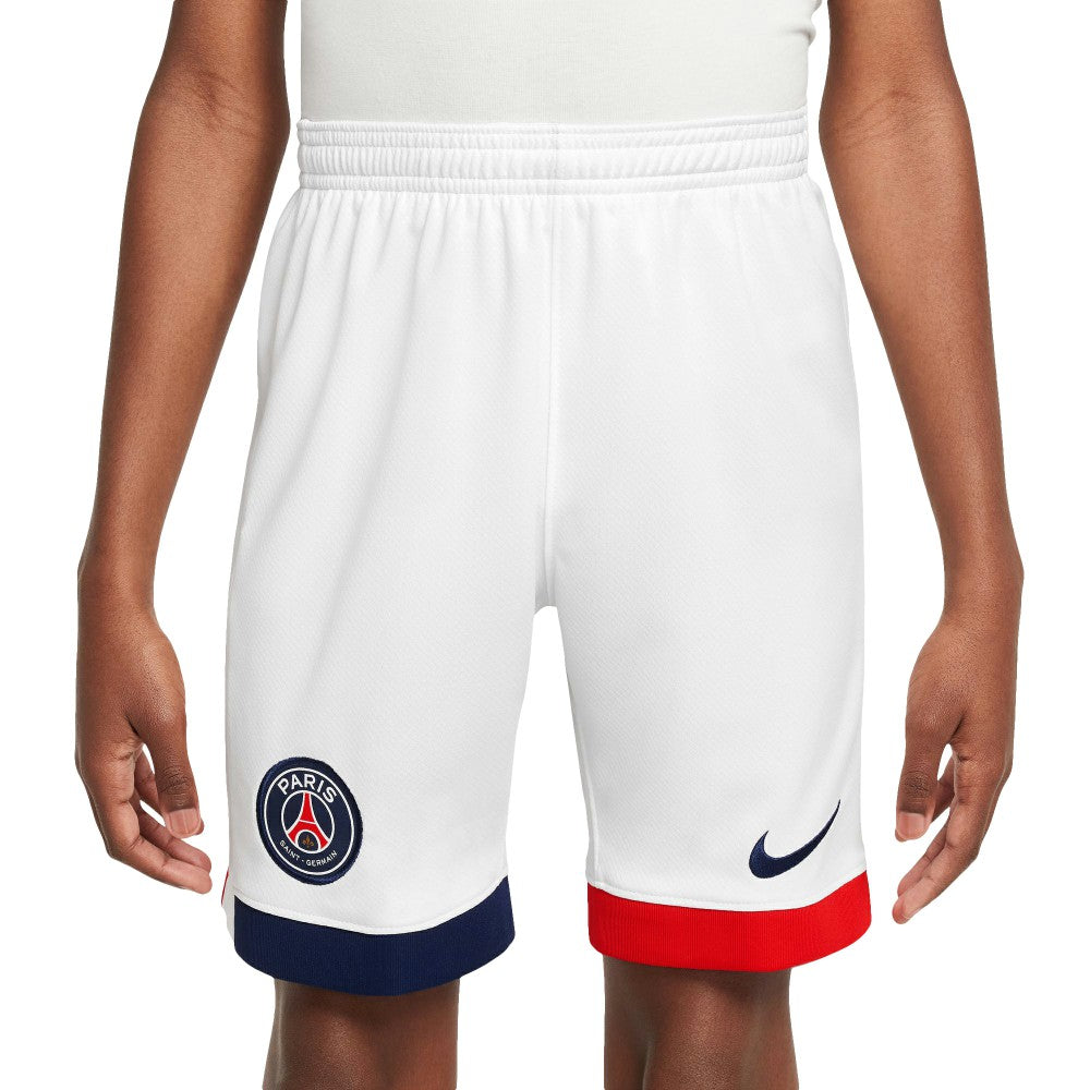 Paris Saint-Germain Youth 2024/25 Away Stadium Shorts - White | Nike discount