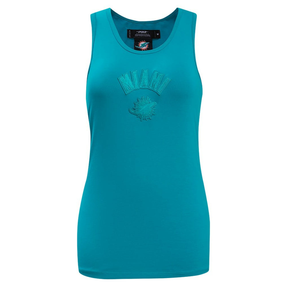 Miami Dolphins Pro Standard Women's Triple Tonal Racerback Tank Top - Aqua for sale