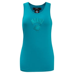 Miami Dolphins Pro Standard Women's Triple Tonal Racerback Tank Top - Aqua for sale