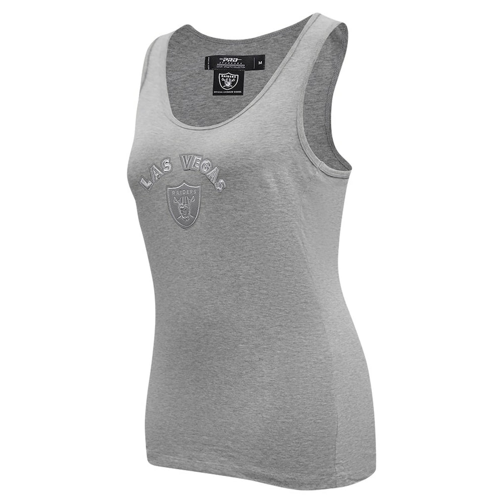 Las Vegas Raiders Pro Standard Women's Triple Tonal Racerback Tank Top - Gray on sale