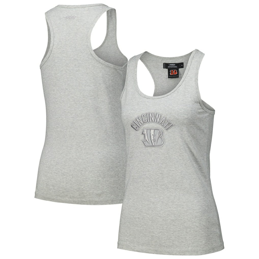 Cincinnati Bengals Pro Standard Women's Triple Tonal Racerback Tank Top - Gray outlet