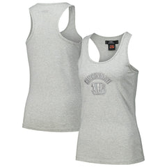 Cincinnati Bengals Pro Standard Women's Triple Tonal Racerback Tank Top - Gray outlet