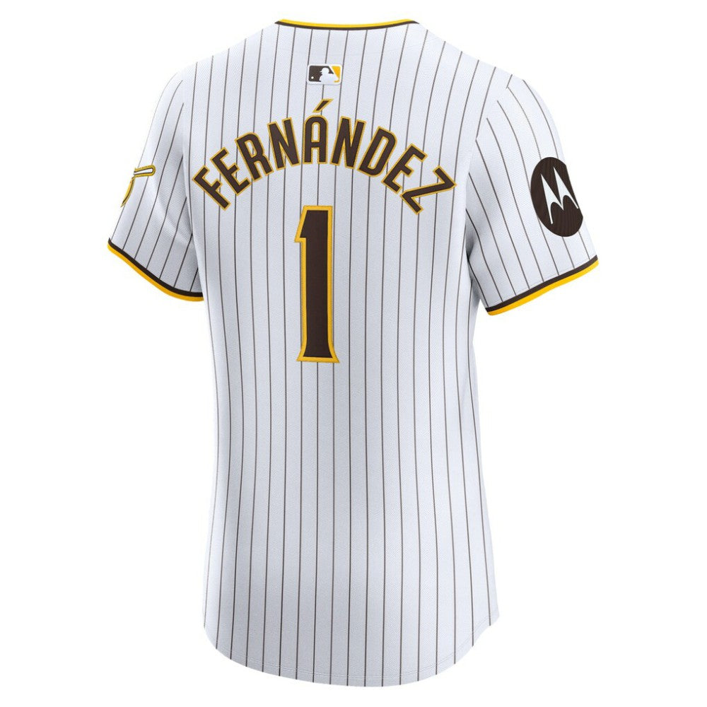 Tony Fernández San Diego Padres Home Elite Sponsor Patch Player Jersey - White | Nike