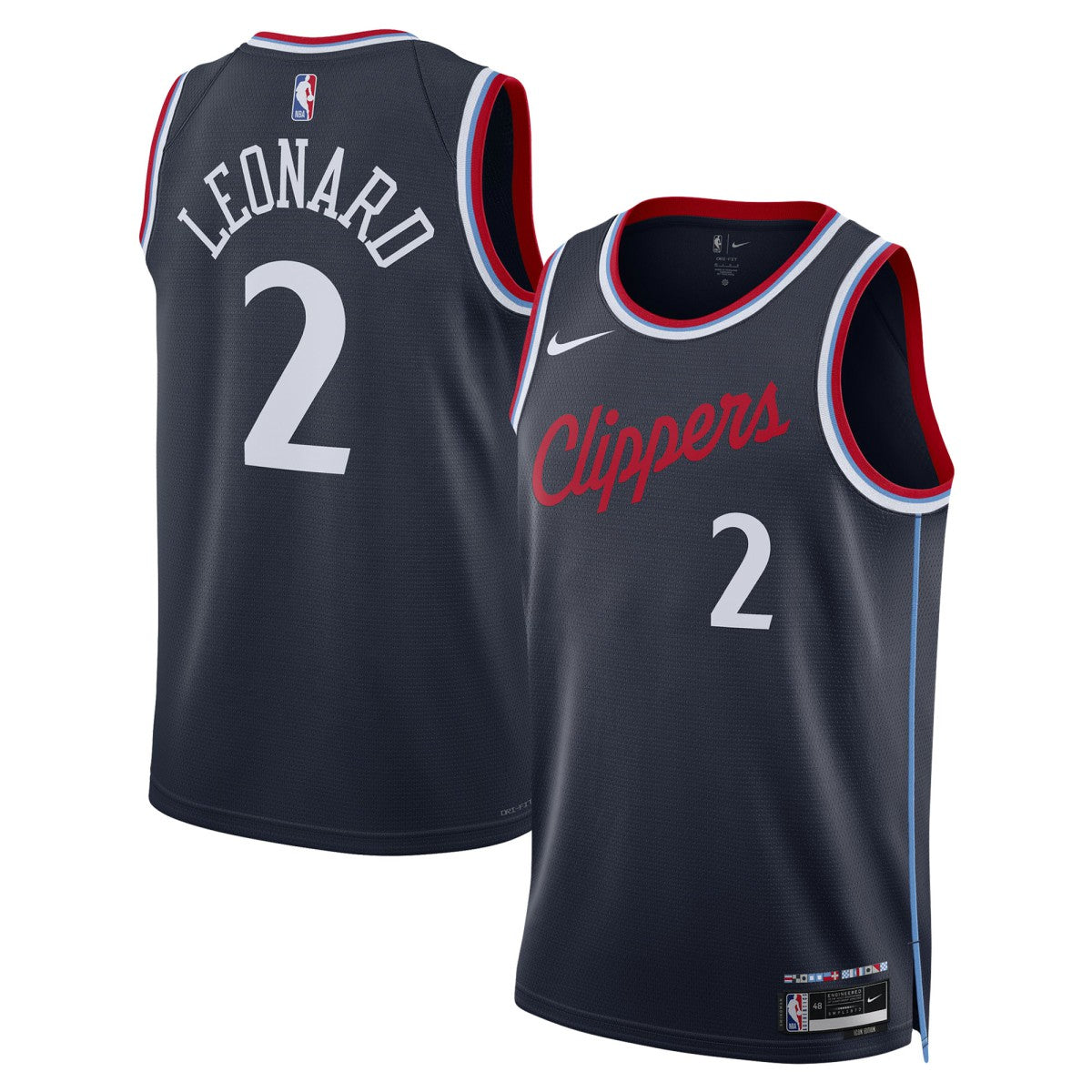 Kawhi Leonard LA Clippers Unisex 2024/25 Swingman Jersey - Navy - Icon Edition | Nike shop