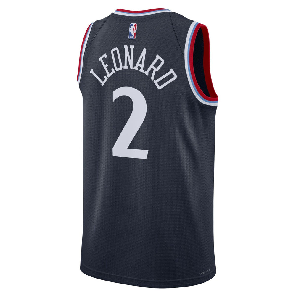 Kawhi Leonard LA Clippers Unisex 2024/25 Swingman Jersey - Navy - Icon Edition | Nike shop