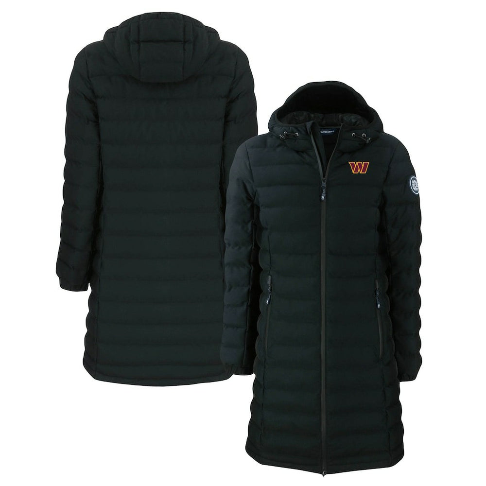 Washington Commanders Cutter & Buck Women's Mission Ridge Repreve Eco Insulated Long Full-Zip Puffer Jacket - Black outlet