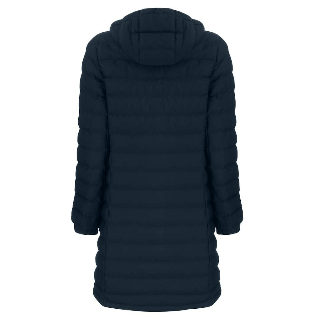 New England Patriots Cutter & Buck Women's Mission Ridge Repreve Eco Insulated Long Full-Zip Puffer Jacket - Navy cheap