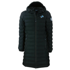 Detroit Lions Cutter & Buck Women's Mission Ridge Repreve Eco Insulated Long Full-Zip Puffer Jacket - Black sale