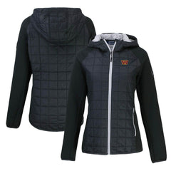 Washington Commanders Cutter & Buck Women's Rainier Primaloft Eco Full-Zip Hybrid Jacket - Black sale