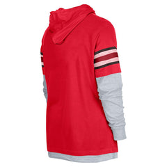 Atlanta Falcons New Era Twofer Long Sleeve Hooded T-Shirt - Red online