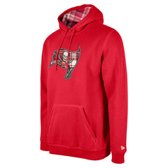 Tampa Bay Buccaneers New Era 3rd Down Plaid Pullover Hoodie - Red sale