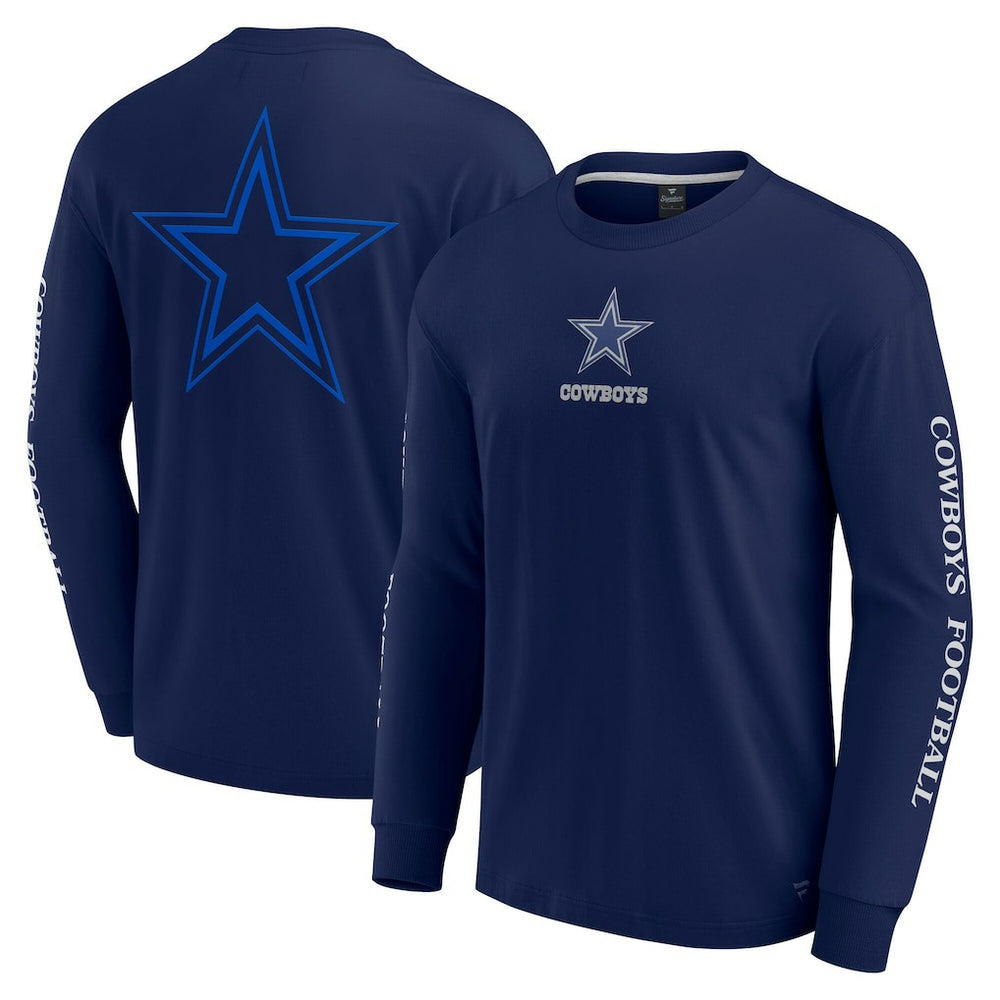 Dallas Cowboys Unisex Elements Strive Long Sleeve T-Shirt - Navy on sale