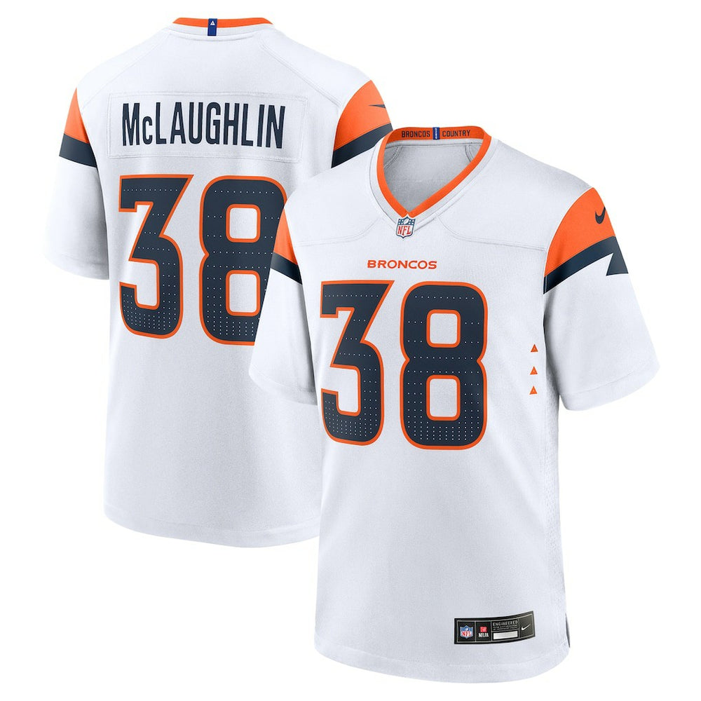 Jaleel McLaughlin Denver Broncos Game Jersey - White | Nike on sale