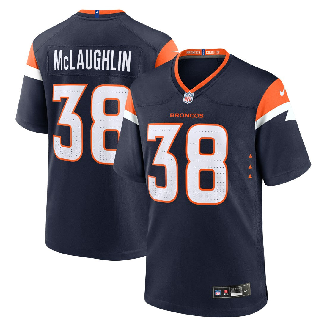 Jaleel McLaughlin Denver Broncos Alternate Game Jersey - Navy | Nike discount