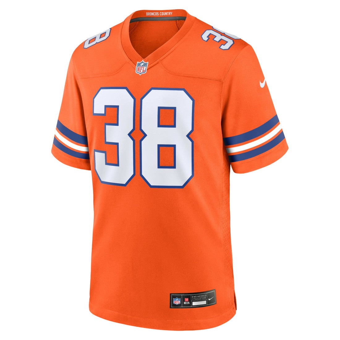 Jaleel McLaughlin Denver Broncos Mile High Collection 1977 Throwback Player Game Jersey - Orange | Nike cheap