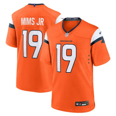 Marvin Mims Jr Denver Broncos Team Game Jersey - Orange | Nike for sale